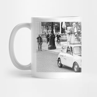 Mr. Bean Le Mans 1969 - Black and White Mug